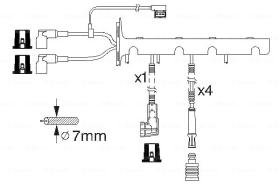 BOSCH 0986356328 - *HT IGNITION CABLE