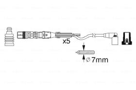 BOSCH 0986356349 - *HT IGNITION CABLE