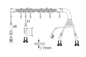 BOSCH 0986356362 - *HT IGNITION CABLE