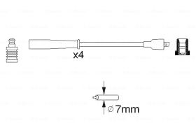 BOSCH 0986356716 - *HT IGNITION CABLE