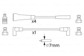 BOSCH 0986356744 - *HT IGNITION CABLE