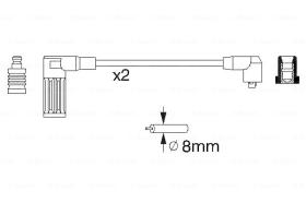 BOSCH 0986356752 - *HT IGNITION CABLE