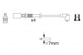 BOSCH 0986356754 - *HT IGNITION CABLE