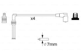 BOSCH 0986356778 - *HT IGNITION CABLE