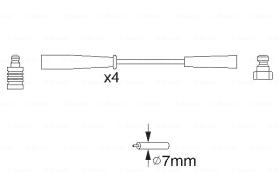 BOSCH 0986356817 - *HT IGNITION CABLE