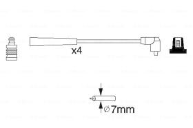 BOSCH 0986356818 - *HT IGNITION CABLE