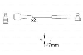 BOSCH 0986356827 - *HT IGNITION CABLE