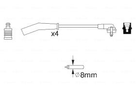 BOSCH 0986356829 - *HT IGNITION CABLE