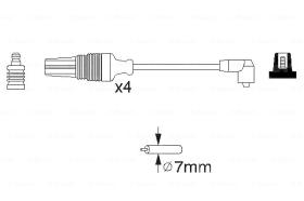 BOSCH 0986356830 - *HT IGNITION CABLE