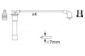 BOSCH 0986356837 - *HT IGNITION CABLE