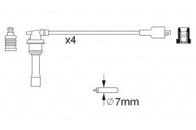 BOSCH 0986356843 - *HT IGNITION CABLE