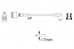 BOSCH 0986356856 - *HT IGNITION CABLE