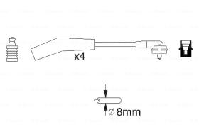 BOSCH 0986356860 - *HT IGNITION CABLE