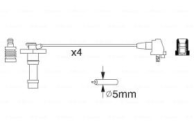 BOSCH 0986356928 - *HT IGNITION CABLE