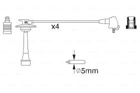 BOSCH 0986356933 - *HT IGNITION CABLE