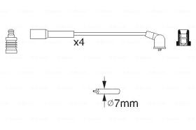 BOSCH 0986356942 - *HT IGNITION CABLE