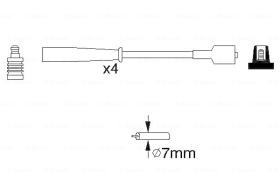 BOSCH 0986356961 - CONJUNTO DE CABLES ORIGINAL
