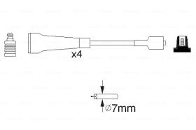 BOSCH 0986356967 - *HT IGNITION CABLE