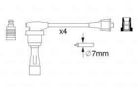 BOSCH 0986356974 - *HT IGNITION CABLE