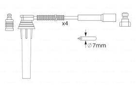 BOSCH 0986357052 - *HT IGNITION CABLE