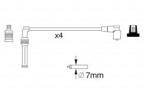 BOSCH 0986357070 - *HT IGNITION CABLE