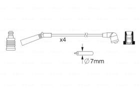 BOSCH 0986357093 - *HT IGNITION CABLE