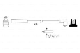 BOSCH 0986357098 - *HT IGNITION CABLE