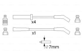 BOSCH 0986357123 - *HT IGNITION CABLE