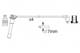 BOSCH 0986357149 - *HT IGNITION CABLE