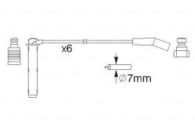 BOSCH 0986357155 - *HT IGNITION CABLE