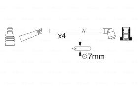 BOSCH 0986357157 - *HT IGNITION CABLE