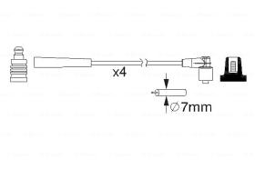 BOSCH 0986357163 - *HT IGNITION CABLE