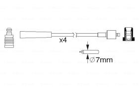 BOSCH 0986357165 - *HT IGNITION CABLE