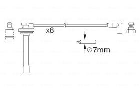 BOSCH 0986357167 - *HT IGNITION CABLE
