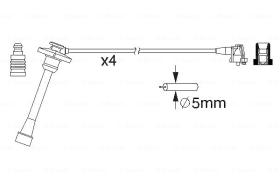 BOSCH 0986357176 - *HT IGNITION CABLE