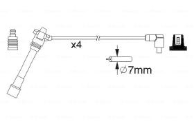 BOSCH 0986357181 - *HT IGNITION CABLE