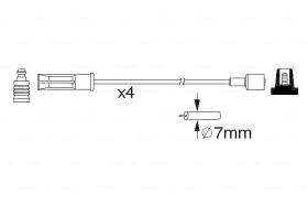 BOSCH 0986357184 - *HT IGNITION CABLE