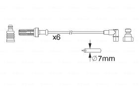 BOSCH 0986357187 - *HT IGNITION CABLE