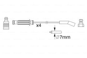 BOSCH 0986357188 - *HT IGNITION CABLE