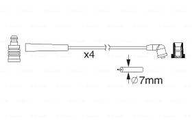 BOSCH 0986357195 - *HT IGNITION CABLE