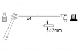 BOSCH 0986357198 - *HT IGNITION CABLE