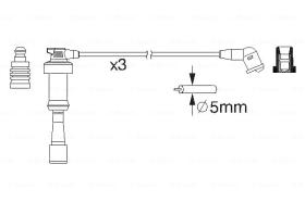 BOSCH 0986357207 - *HT IGNITION CABLE