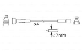 BOSCH 0986357210 - *HT IGNITION CABLE