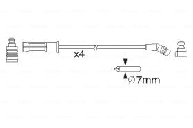 BOSCH 0986357211 - *HT IGNITION CABLE