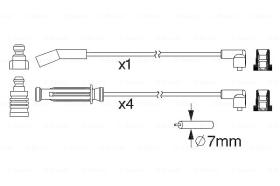 BOSCH 0986357212 - *HT IGNITION CABLE