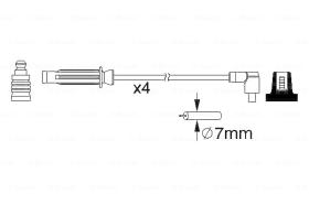 BOSCH 0986357213 - *HT IGNITION CABLE