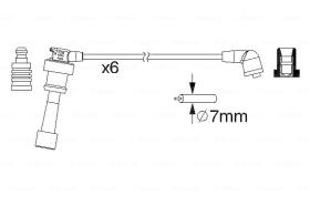 BOSCH 0986357218 - *HT IGNITION CABLE