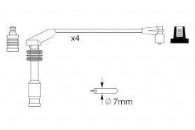 BOSCH 0986357226 - *HT IGNITION CABLE