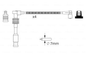 BOSCH 0986357234 - *HT IGNITION CABLE