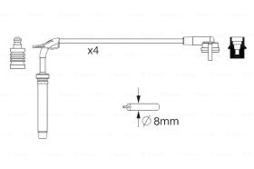 BOSCH 0986357245 - *HT IGNITION CABLE